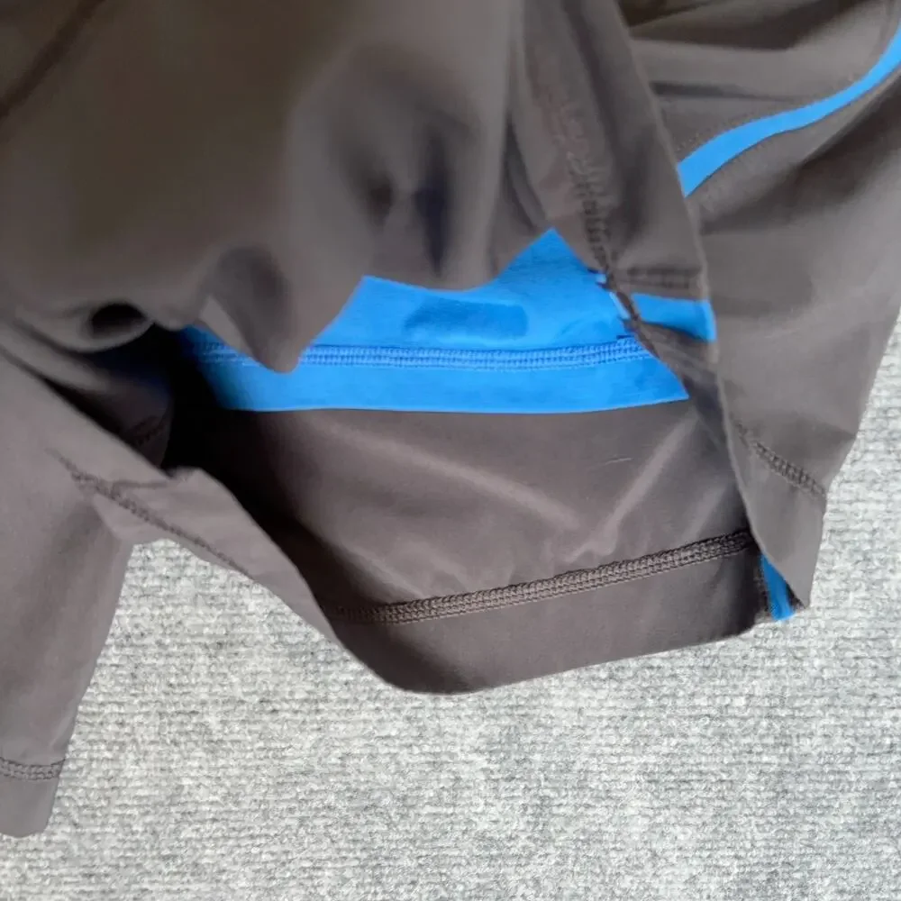 Lululemon Pace Breaker Shorts Mens Gray Blue Lined Swift 9